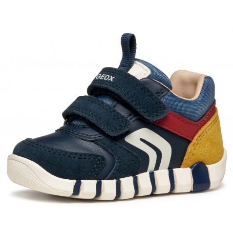 Sneakers Geox B Iupidoo B3555D 05422 C4244 Navy Dk Red