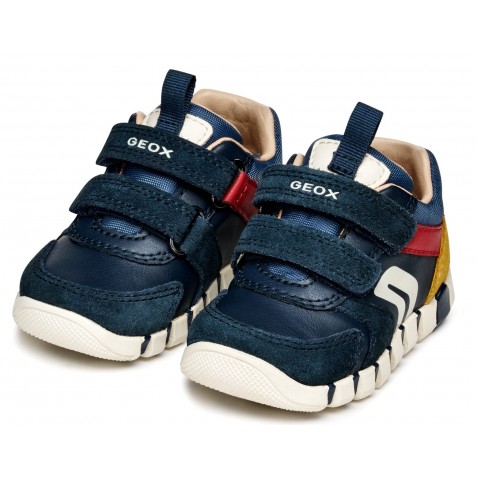 Sneakers Geox B Iupidoo B3555D 05422 C4244 Navy Dk Red