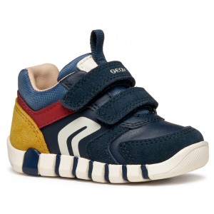 Sneakers Geox B Iupidoo B3555D 05422 C4244 Navy Dk Red