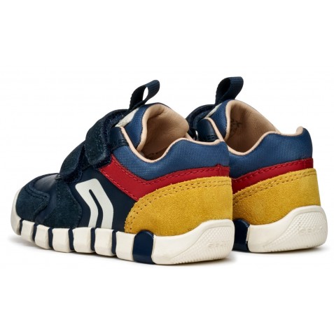Sneakers Geox B Iupidoo B3555D 05422 C4244 Navy Dk Red