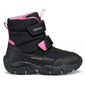 Cizme de zăpadă Geox B Baltic B4654B 0FU50 C0922 Black Fuchsia