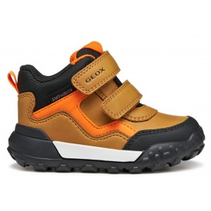 Ghete impermeabile Geox B Trekkyup B566LB 0MEFU C2G9B Dk Yellow Black