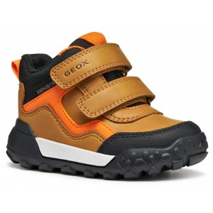 Ghete impermeabile Geox B Trekkyup B566LB 0MEFU C2G9B Dk Yellow Black