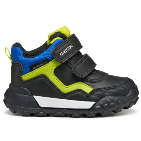 Ghete impermeabile Geox B Trekkyup B566LB 0MEFU C9299 Black Fluo Green