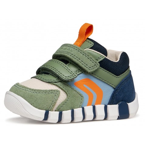 Sneakers Geox B Iupidoo B3555D 02214 CD3F4 Olive Navy