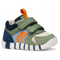 Sneakers Geox B Iupidoo B3555D 02214 CD3F4 Olive Navy