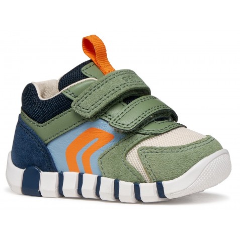 Sneakers Geox B Iupidoo B3555D 02214 CD3F4 Olive Navy