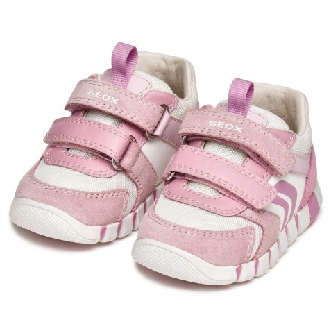 Sneakers Geox B Iupidoo B3558C 02214 C5825 Rose White