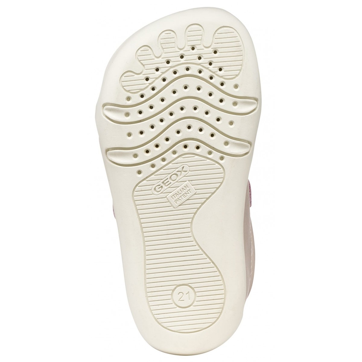 Geox Baskets Pieds Nus Steppieup B4663A Rose - Chaussures Enfants Confortables Et Légères