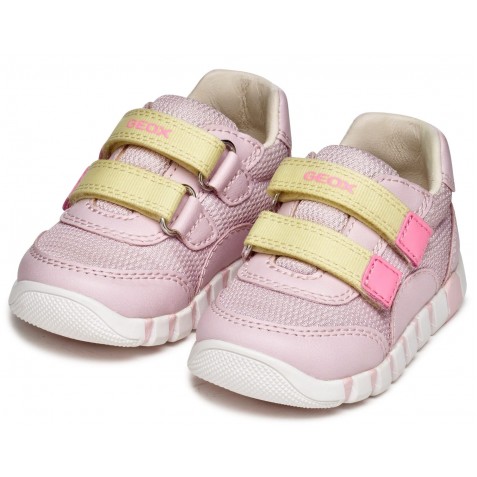 Sneakers Geox B Iupidoo B3558A 01454 CE82M Pink Lt Yellow Sneakers Geox B Iupidoo B3558A 01454 CE82M Pink Lt Yellow