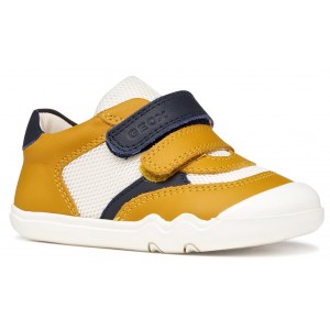 Sneakers barefoot Geox B Steppieup B655WA 08514 C2PF4 Ochreyellow Navy