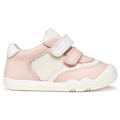 Sneakers barefoot Geox B Steppieup B6563A 08514 C8W1Z Lt Rose White