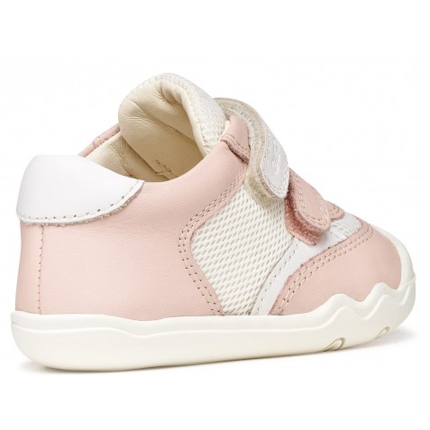 Sneakers barefoot Geox B Steppieup B6563A 08514 C8W1Z Lt Rose White