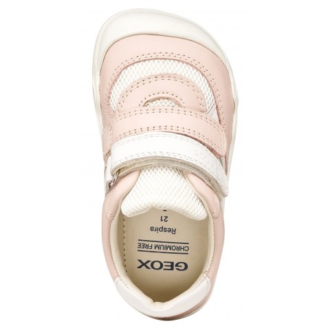 Sneakers barefoot Geox B Steppieup B6563A 08514 C8W1Z Lt Rose White
