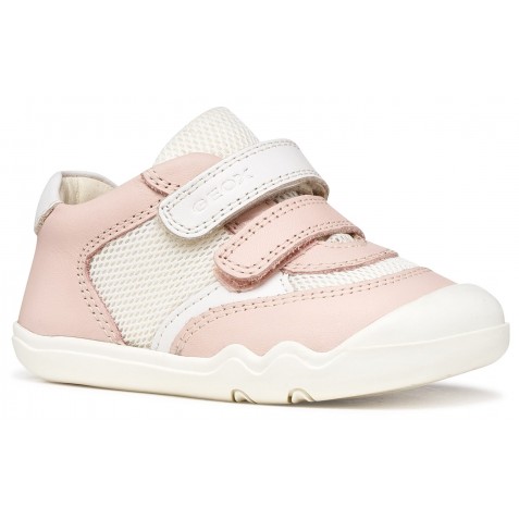 Sneakers barefoot Geox B Steppieup B6563A 08514 C8W1Z Lt Rose White