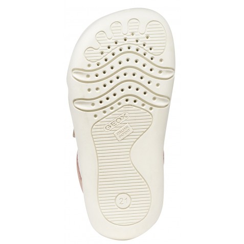 Sneakers barefoot Geox B Steppieup B6563A 08514 C8W1Z Lt Rose White