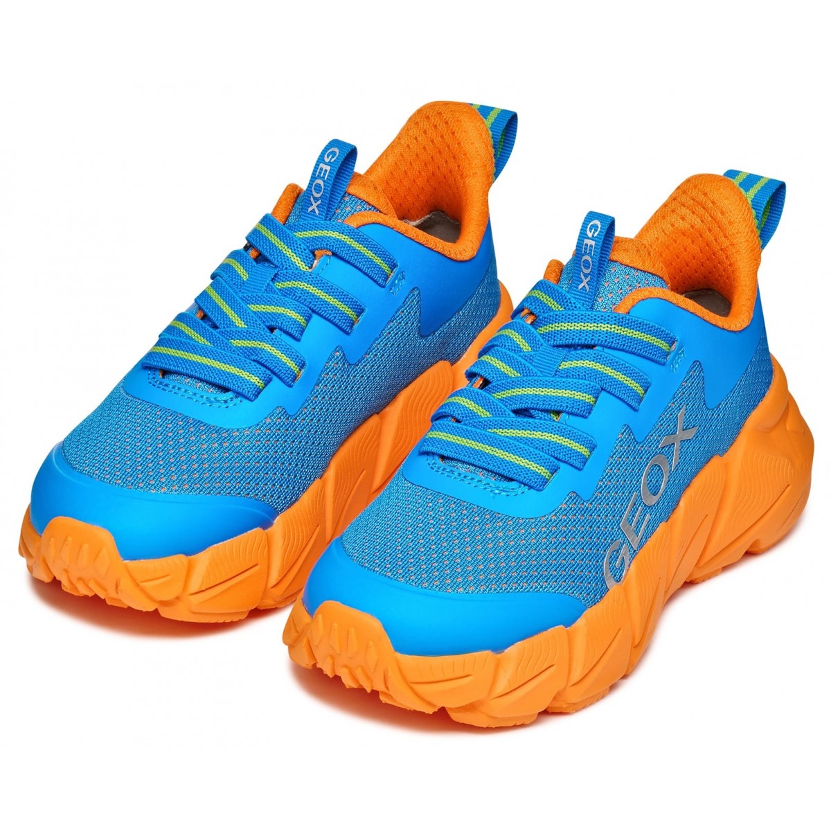Sneakers Geox J Flexyper Fast J46N1A 0149J C0573 Lt Blue Orange