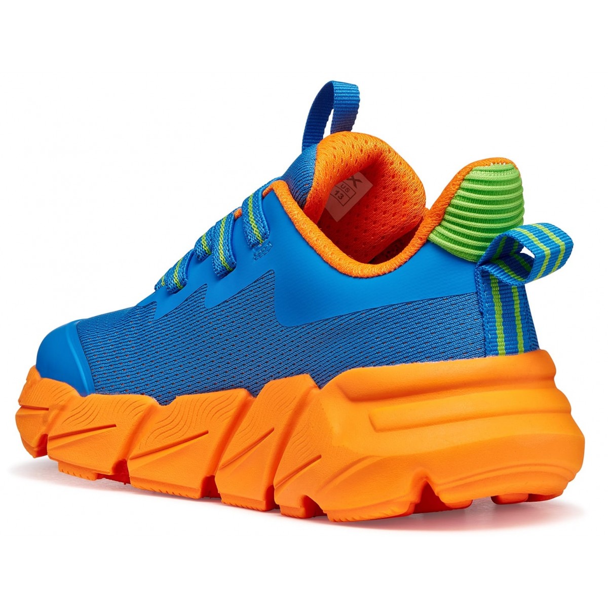 ゆん Sneakers Geox J Flexyper Fast J46N1A 0149J C0573 Lt Blue Orange