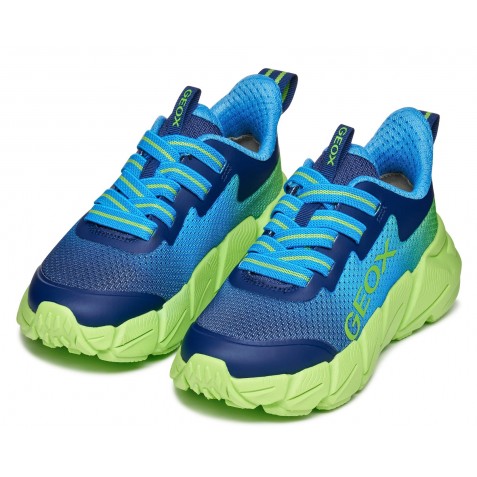 Sneakers Geox J Flexyper Fast J46N1A 02A9J C4378 Lt Blue Lime
