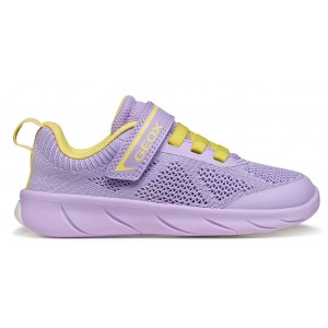 Sneakers barefoot Geox J Foot Run J65PCA 06K9J C8R2M Lilac Lt Yellow