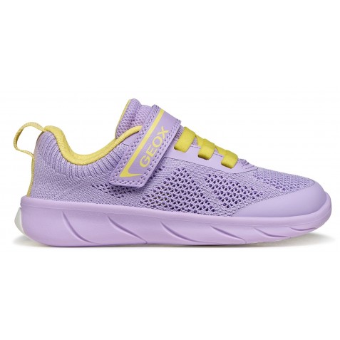 Sneakers barefoot Geox J Foot Run J65PCA 06K9J C8R2M Lilac Lt Yellow