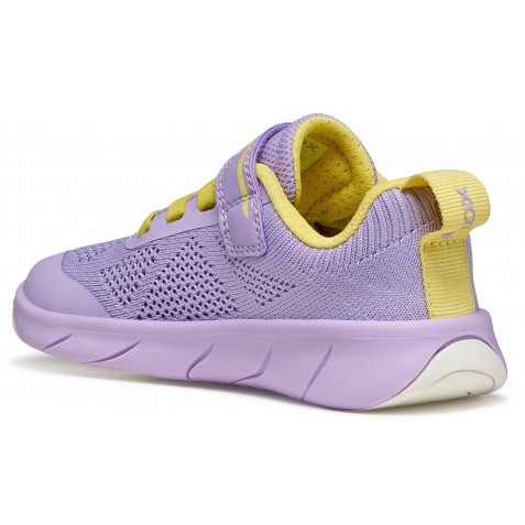Sneakers barefoot Geox J Foot Run J65PCA 06K9J C8R2M Lilac Lt Yellow