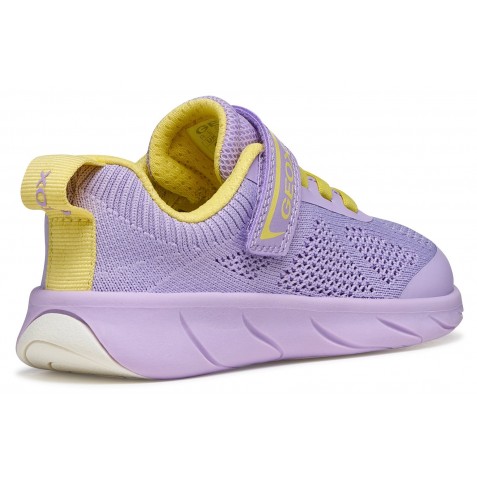 Sneakers barefoot Geox J Foot Run J65PCA 06K9J C8R2M Lilac Lt Yellow