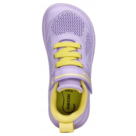 Sneakers barefoot Geox J Foot Run J65PCA 06K9J C8R2M Lilac Lt Yellow
