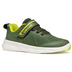 Sneakers barefoot Geox J Foot Run J65PDB 06K9J C0914 Military Lime
