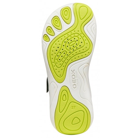 Sneakers barefoot Geox J Foot Run J65PDB 06K9J C0914 Military Lime
