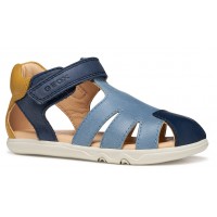 Sandale barefoot Geox B Sandal Steppieup B656PC 000CL C0916 Navy Ochreyellow