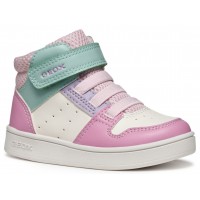 Ghete Geox B Eclyper A Vitsint B465MA 000BC C1364 White Dk Pink Ghete Geox B Eclyper A Vitsint B465MA 000BC C1364 White Dk Pink
