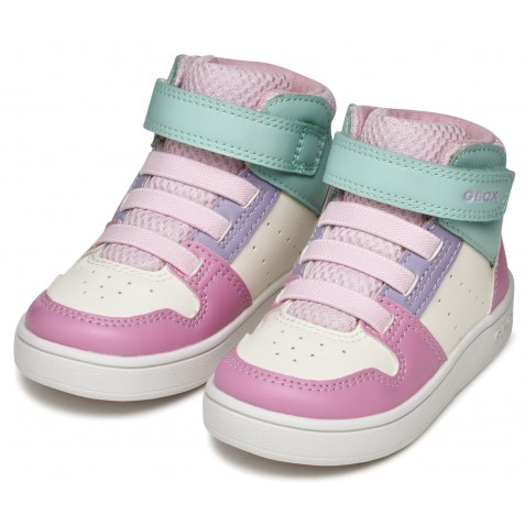 Ghete Geox B Eclyper A Vitsint B465MA 000BC C1364 White Dk Pink 