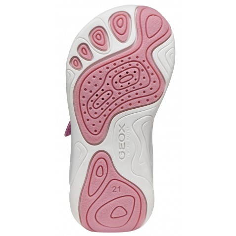 Sneakers barefoot Geox B Foot Run B661JA 0FU22 C8241 Dk Pink White