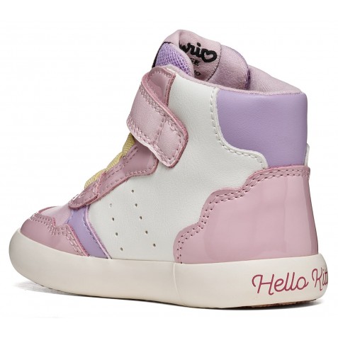 Ghete Geox B Gisli B661MC 05402 C0406 White Pink
