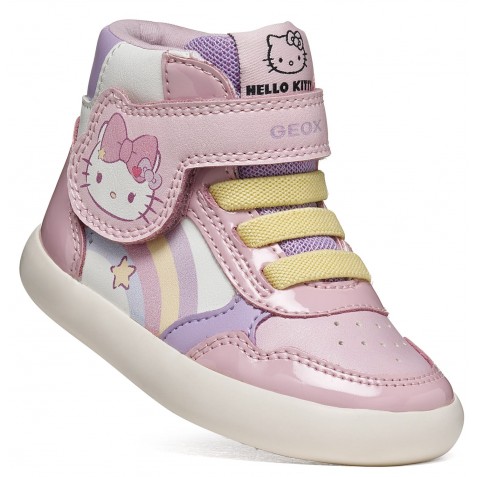 Ghete Geox B Gisli B661MC 05402 C0406 White Pink