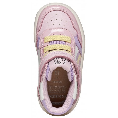 Ghete Geox B Gisli B661MC 05402 C0406 White Pink