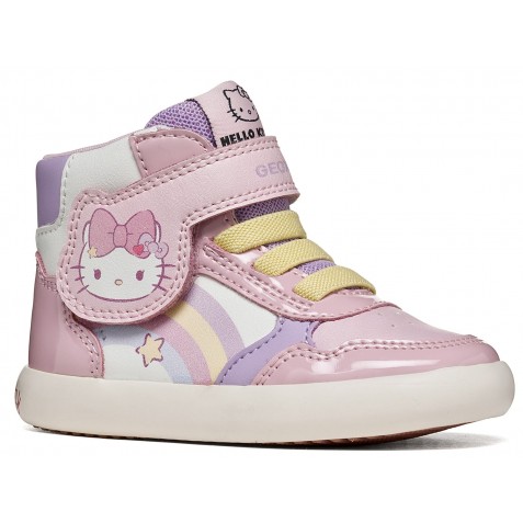 Ghete Geox B Gisli B661MC 05402 C0406 White Pink