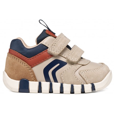 Sneakers Geox B Iupidoo B3555D 05422 C6181 Lt Taupe Orange