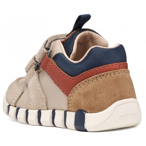 Sneakers Geox B Iupidoo B3555D 05422 C6181 Lt Taupe Orange