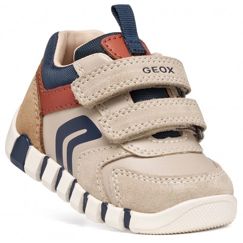 Sneakers Geox B Iupidoo B3555D 05422 C6181 Lt Taupe Orange