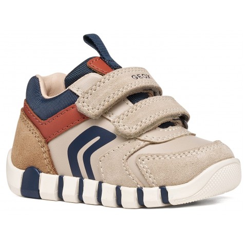 Sneakers Geox B Iupidoo B3555D 05422 C6181 Lt Taupe Orange