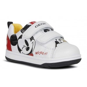 Pantofi Geox New Flick Boy B N Flick B A Nap Gbk - White Red Pantofi Geox New Flick Boy B N Flick B A Nap Gbk - White Red
