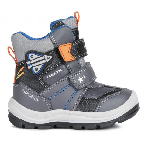 Cizme de zapada Geox B Flanfil Boy B Abx B163VA 054FU C0062 Dk Grey Black