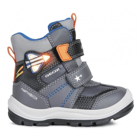 Cizme de zapada Geox B Flanfil Boy B Abx B163VA 054FU C0062 Dk Grey Black