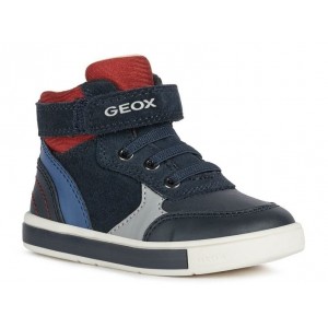 Ghete Geox B Trottola Boy Navy Red Ghete Geox B Trottola Boy Navy Red