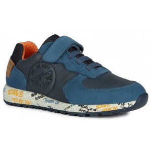 Sneakers Geox J Alben Boy Navy Orange Sneakers Geox J Alben Boy Navy Orange