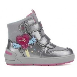 Cizme de zapadă Geox J Sleigh Girl ABX Silver Fuchsia Cizme de zapadă Geox J Sleigh Girl ABX Silver Fuchsia