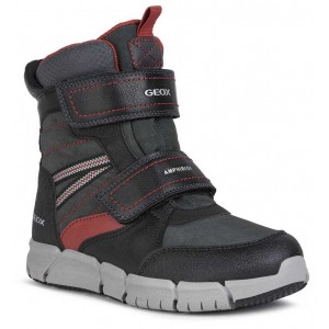 Cizme de zapadă Geox B Flexyper B Abx A Black Dark Red Cizme de zapadă Geox B Flexyper B Abx A Black Dark Red