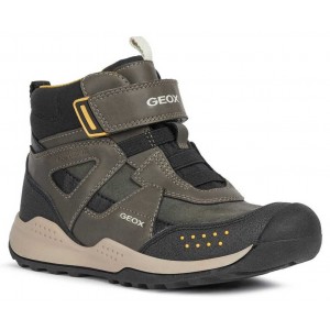 Cizme de zapadă Geox J Teram Boy B ABX Military Dark Yellow Cizme de zapadă Geox J Teram Boy B ABX Military Dark Yellow